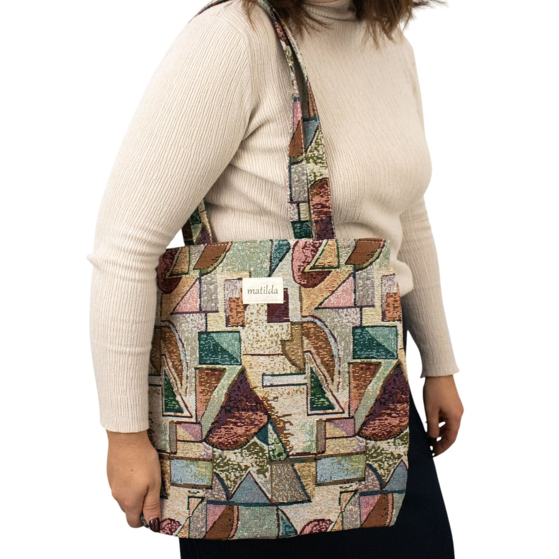 Bolsa tote pequeña La Matilda Print Abstracto - KimondoShop