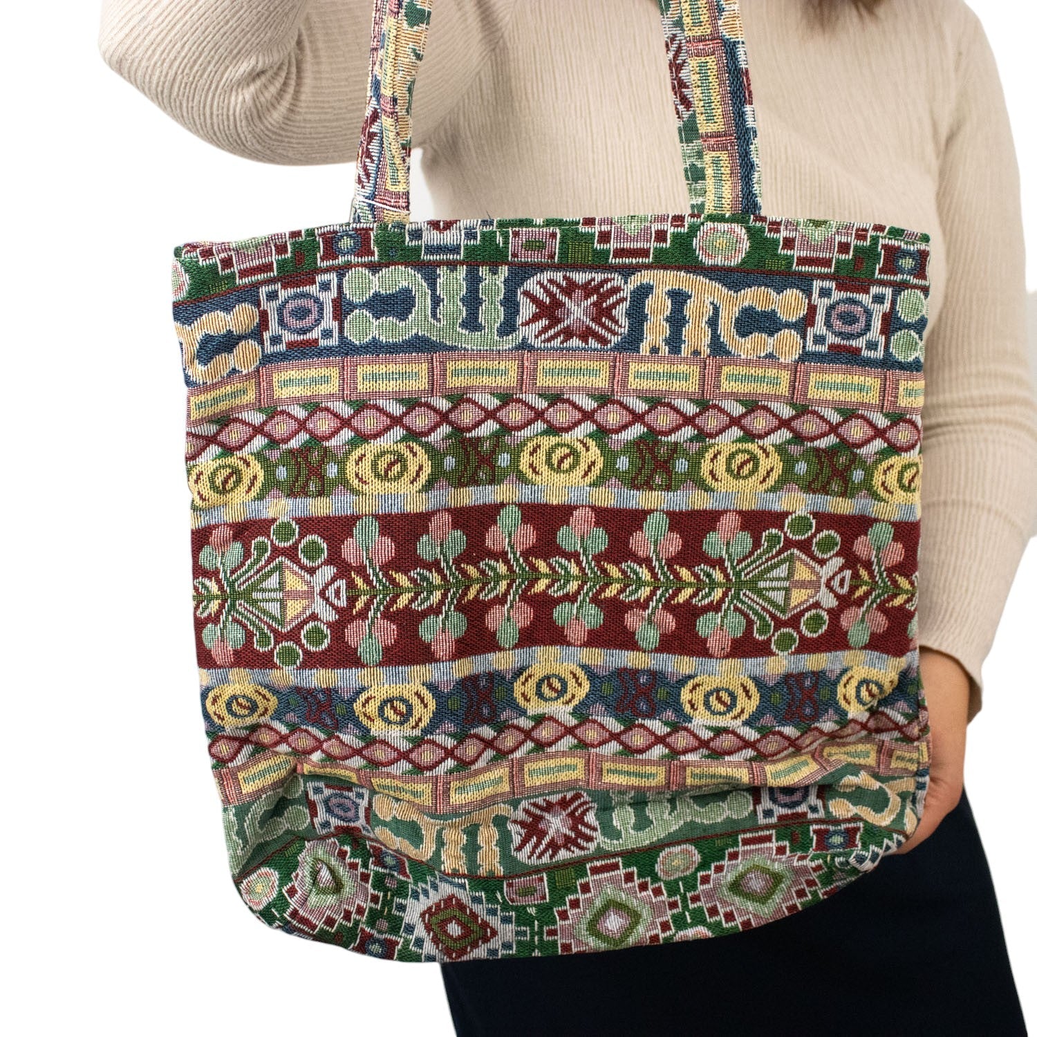 Bolsa tote pequeña La Matilda Print Azteca - KimondoShop