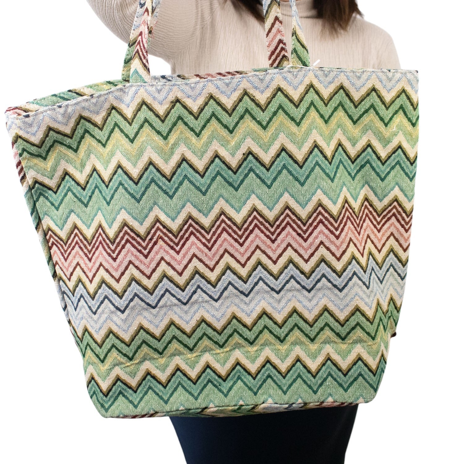 Bolsa totebag La Matilda Zigzag pequeño - KimondoShop