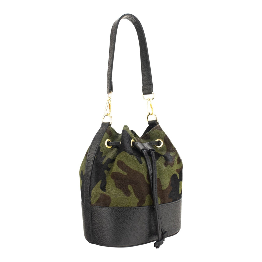Bolso bombonera en Piel Pregato Ayra Safari Verde - KimondoShop