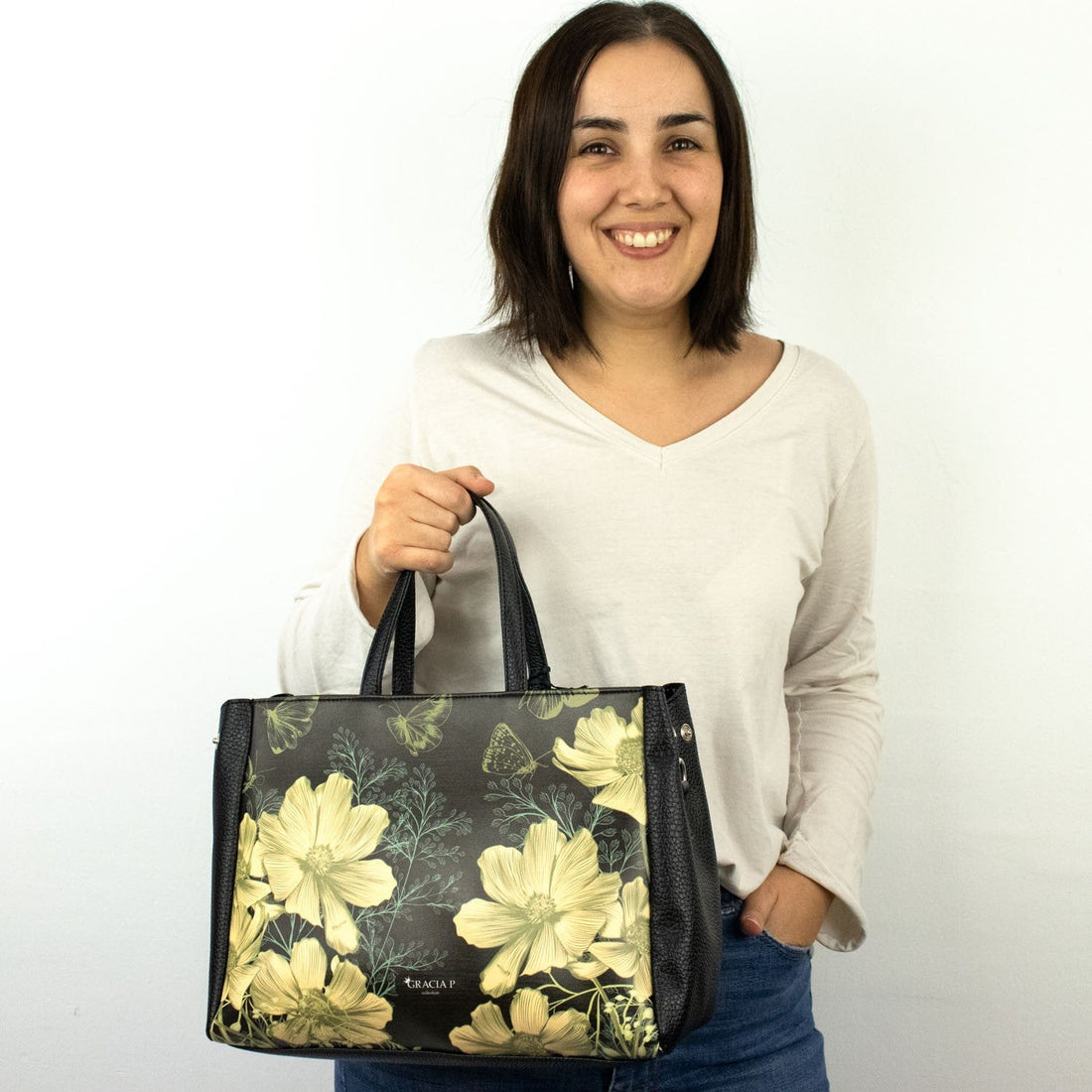 Bolso Cukki Gracia P Gold Flowers - KimondoShop