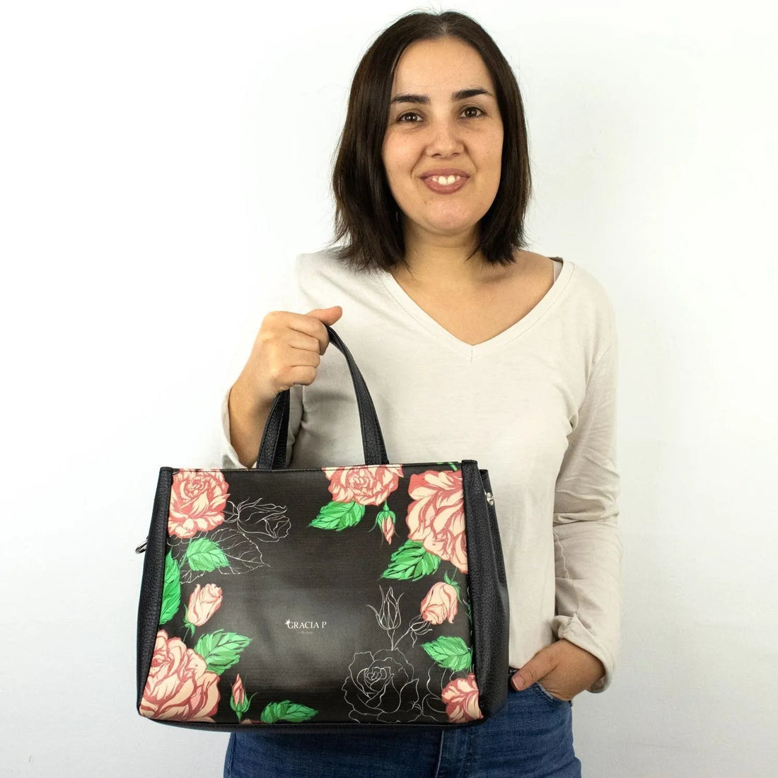 Bolso Cukki Gracia P Rose Nera - KimondoShop