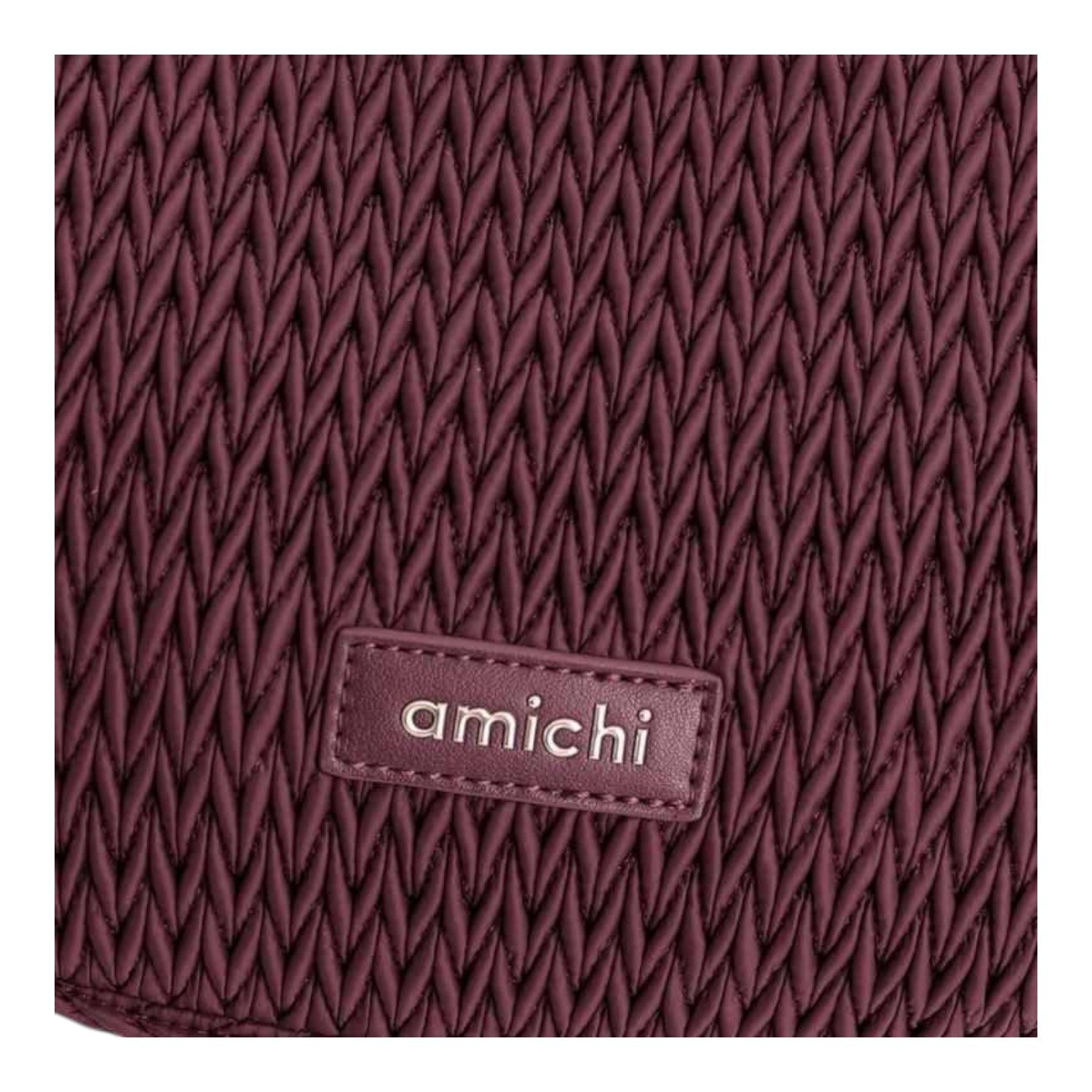 Bolso de hombro Amichi Luxe Burdeos - KimondoShop