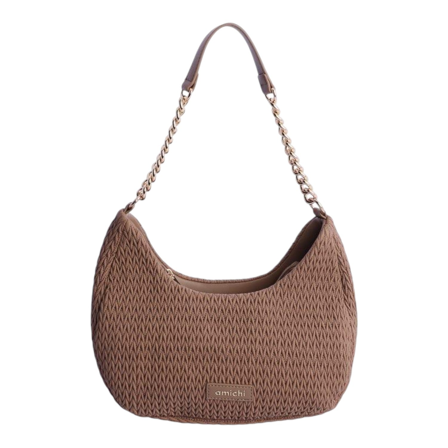 Bolso de hombro Amichi Luxe Marrón - KimondoShop