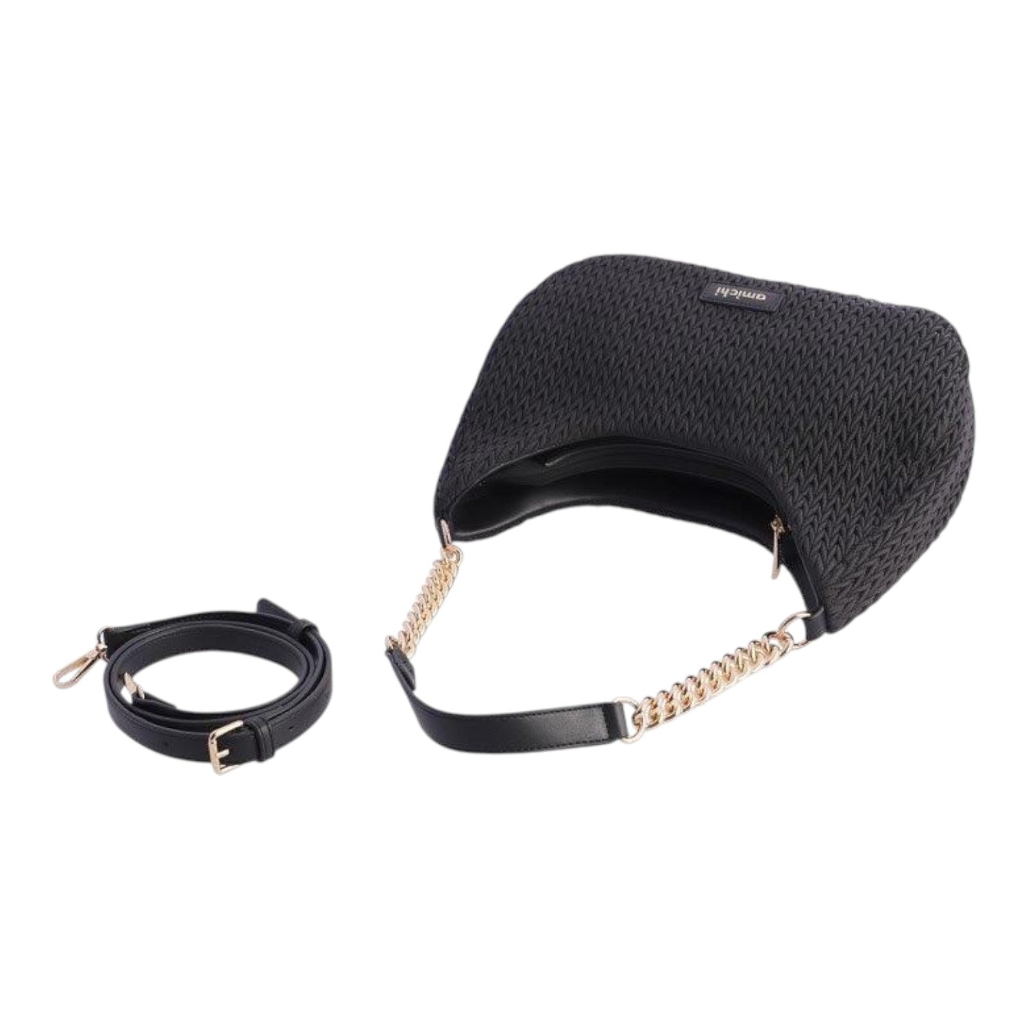 Bolso de hombro Amichi Luxe Negro - KimondoShop