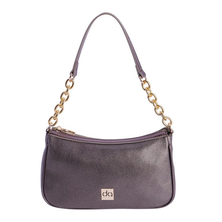 Bolso de hombro Don Algodon Eventos Metallic Marron - KimondoShop