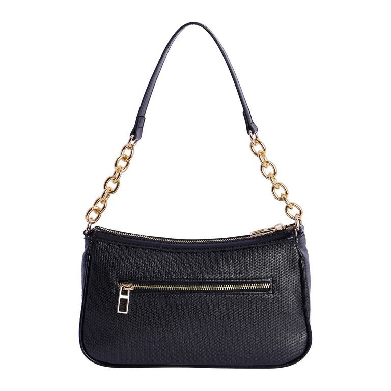 Bolso de hombro Don Algodon Eventos Metallic Negro - KimondoShop