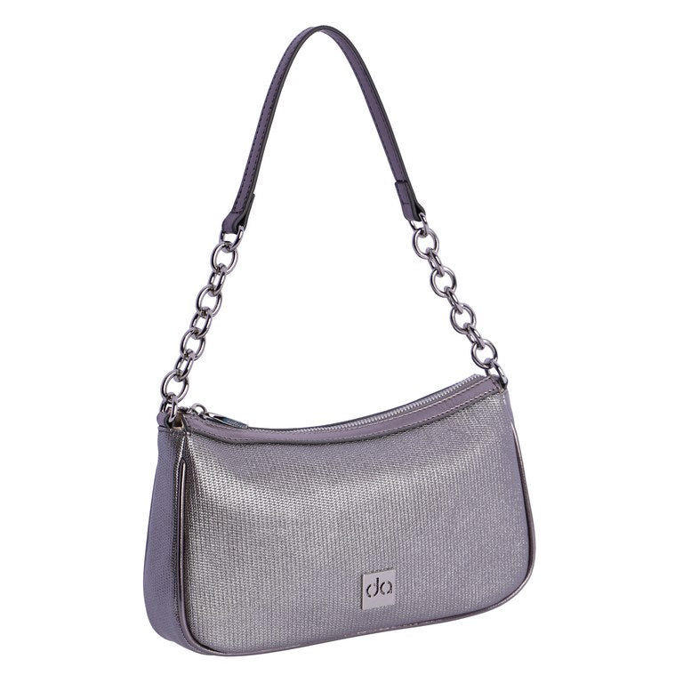 Bolso de hombro Don Algodon Eventos Metallic Plata - KimondoShop