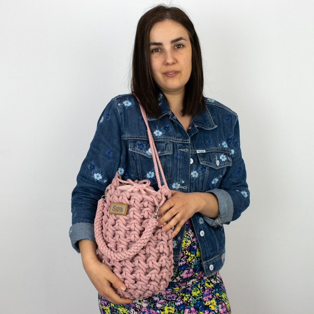 Bolso de mano bucket en cuerda trenzada Simosastre Celine - KimondoShop