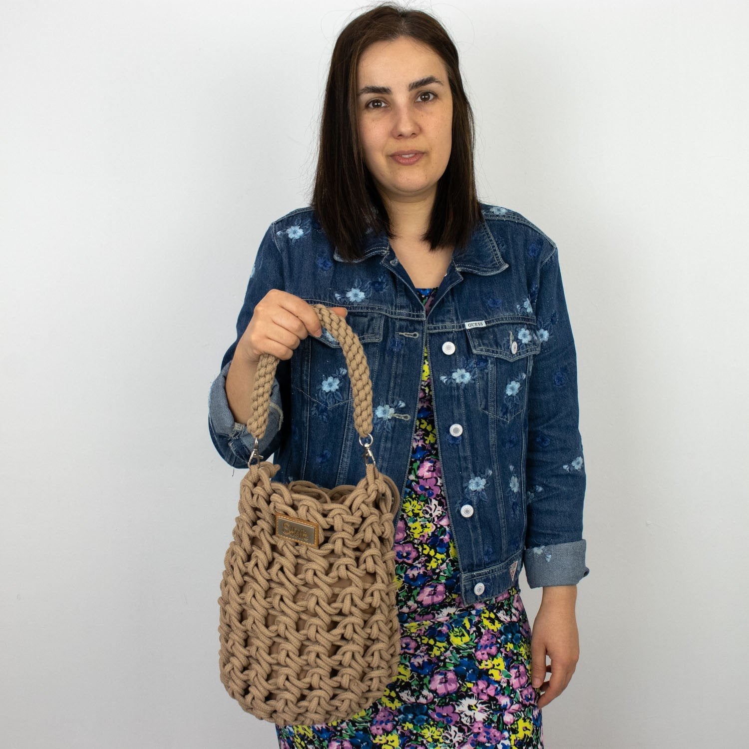 Bolso de mano bucket en cuerda trenzada Simosastre Celine - KimondoShop