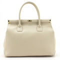 Bolso de mano en Piel Pregato Classic Beige - KimondoShop