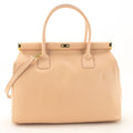 Bolso de mano en Piel Pregato Classic Rosa Salmón - KimondoShop