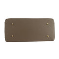 Bolso de mano en Piel Pregato Classic Taupe oscuro - KimondoShop