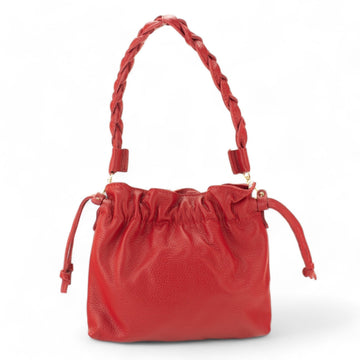 Bolso de mano en Piel Pregato Fiore Rojo - KimondoShop