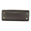 Bolso de mano en piel Pregato Nuit Ante Chocolate - KimondoShop