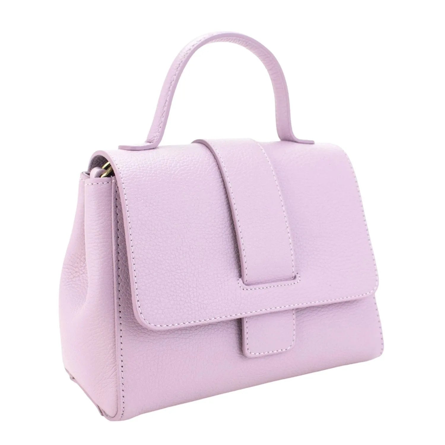 Bolso de Piel Pregato Allegria Malva - KimondoShop