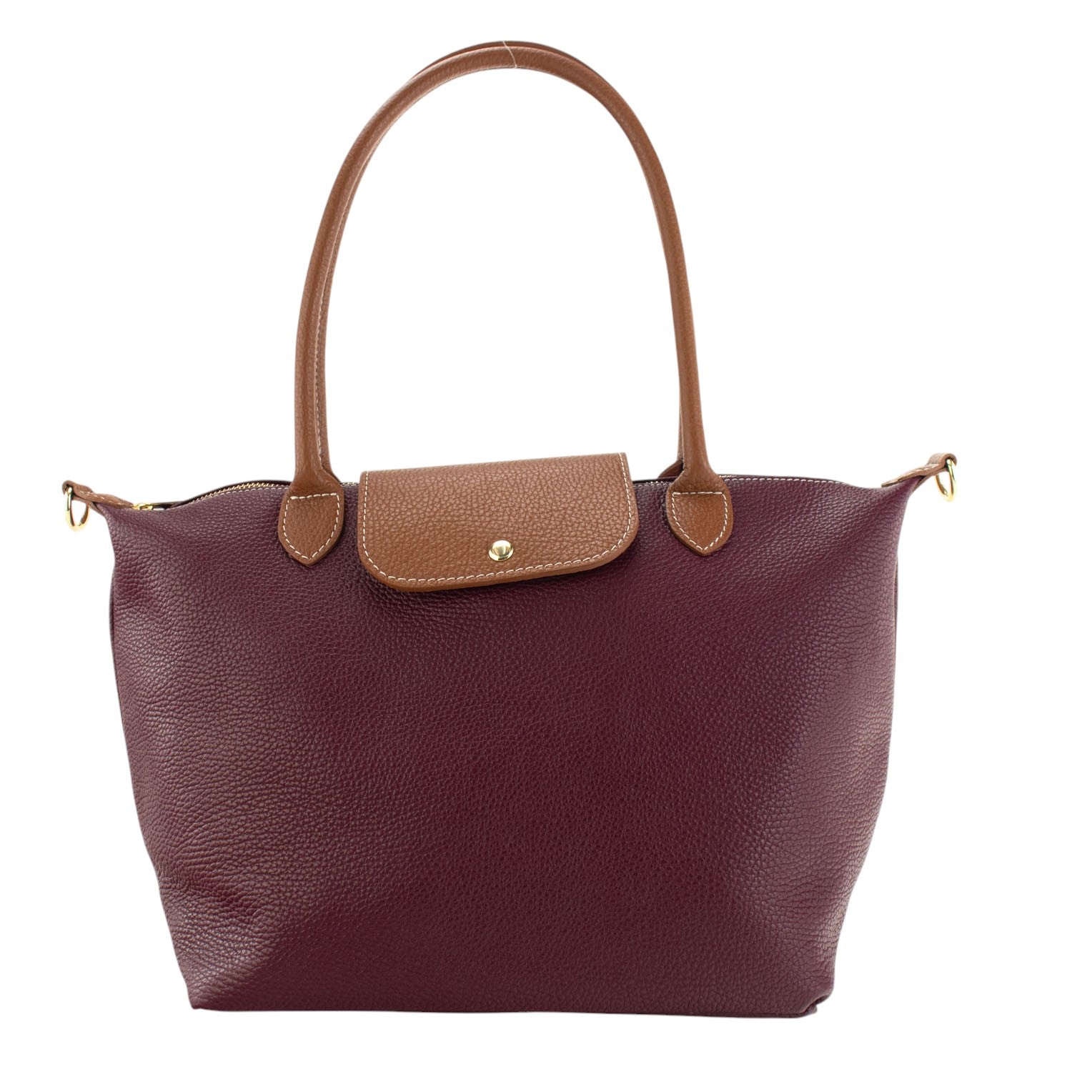 Bolso de Piel Pregato Allure Burdeos - KimondoShop