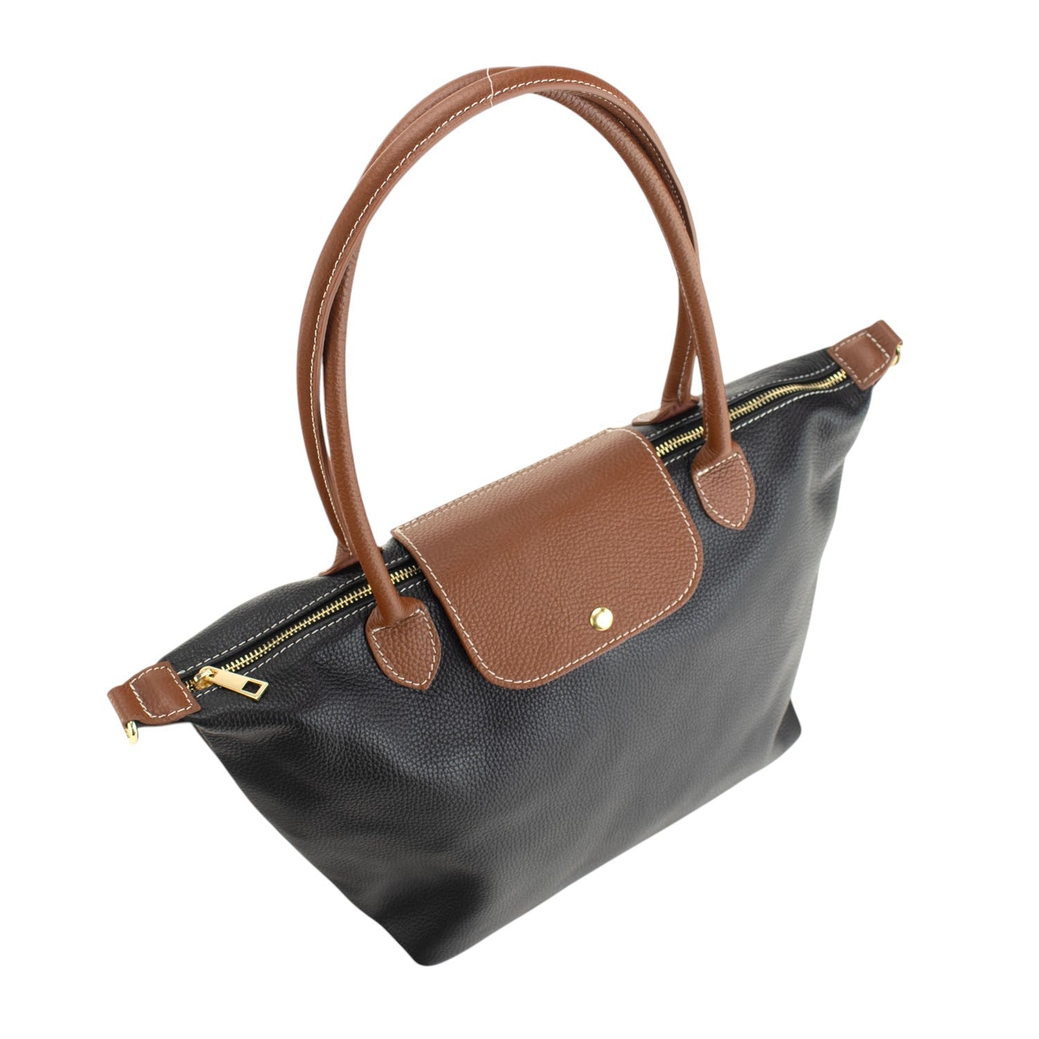 Bolso de Piel Pregato Allure Negro - KimondoShop