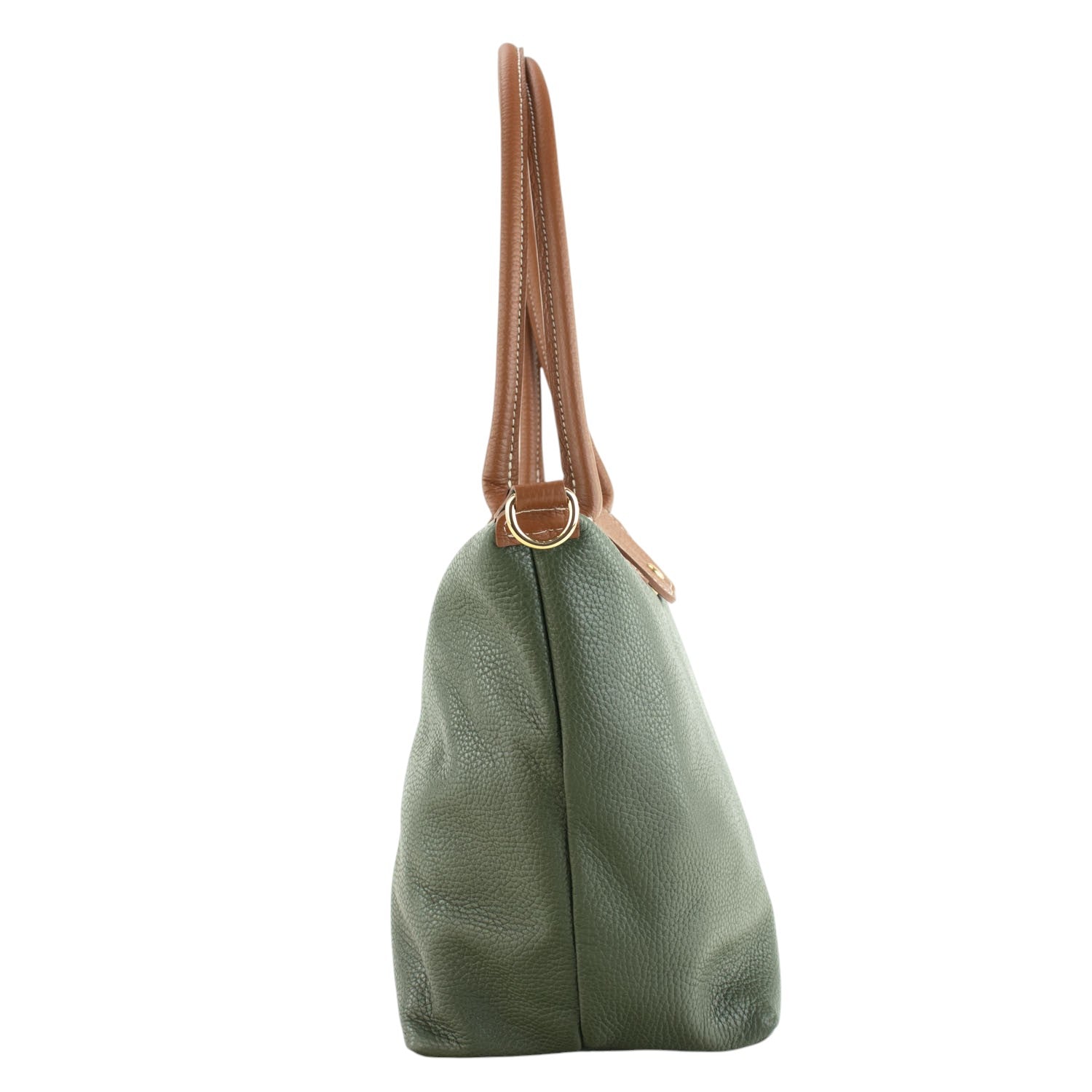 Bolso de Piel Pregato Allure Verde oliva - KimondoShop