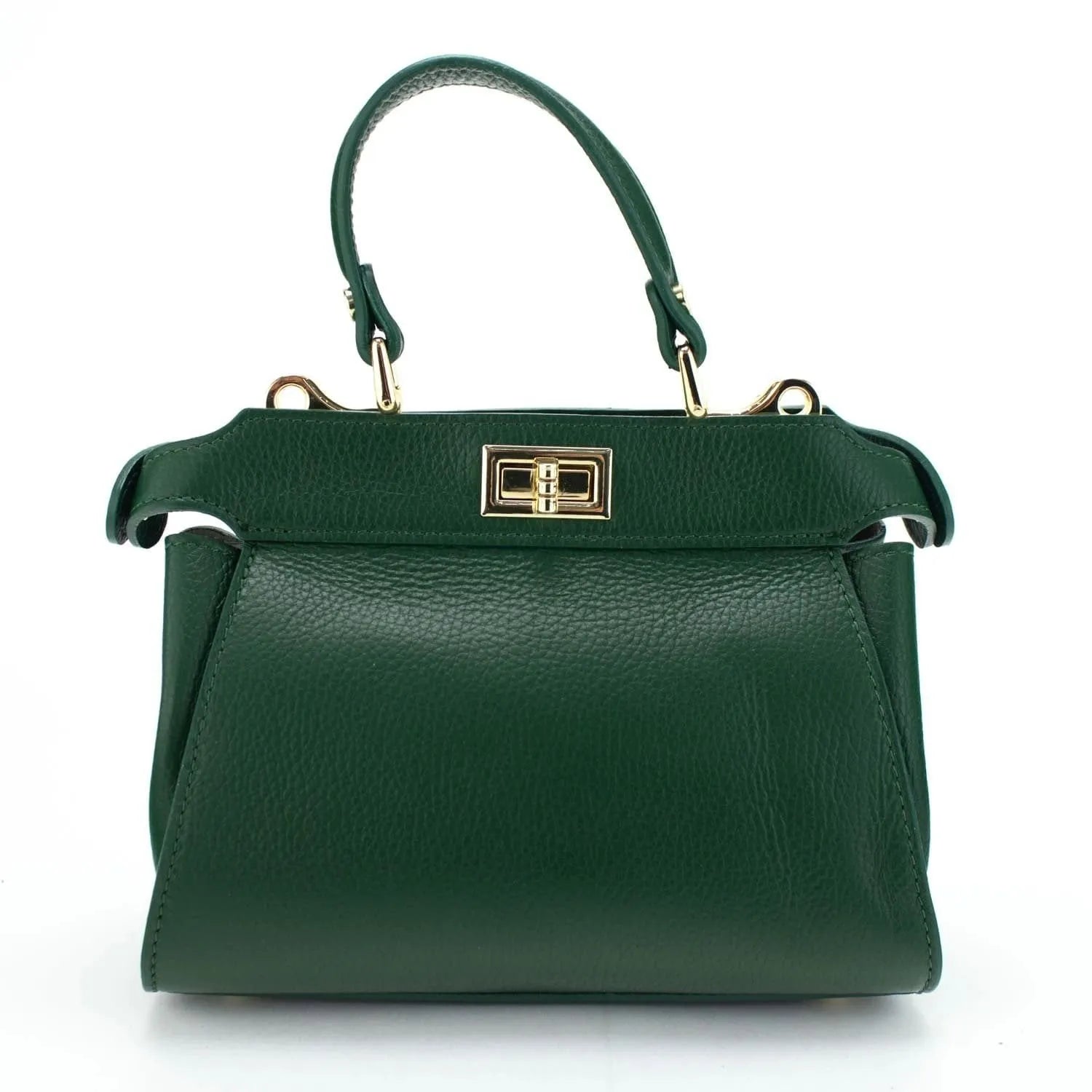 Bolso de Piel Pregato Delta Verde - KimondoShop