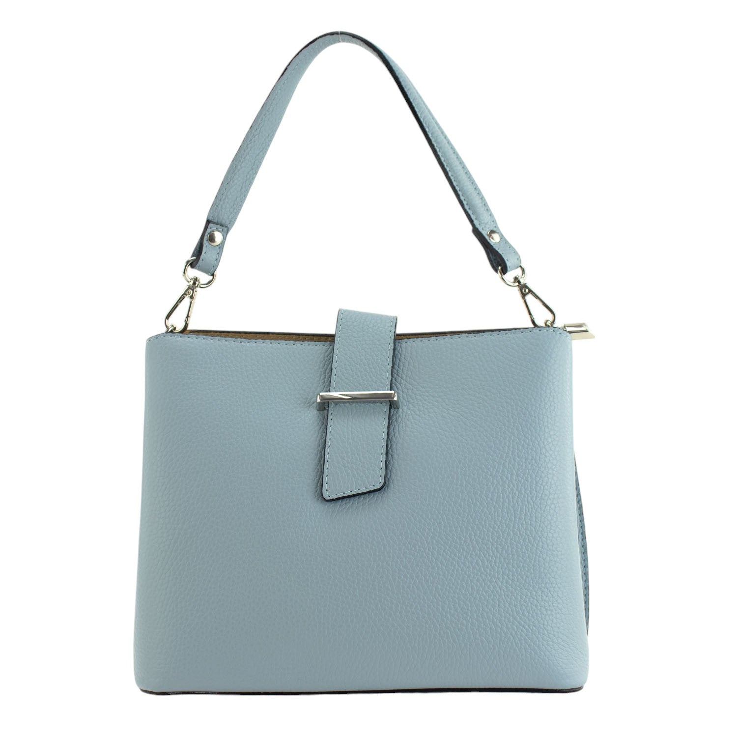 Bolso de Piel Pregato Eterea Azul claro - KimondoShop