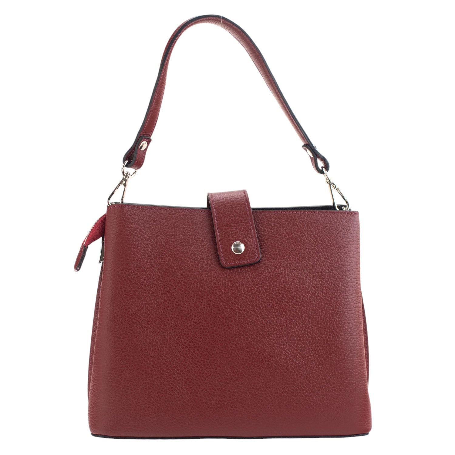 Bolso de Piel Pregato Eterea Rojo oscuro - KimondoShop