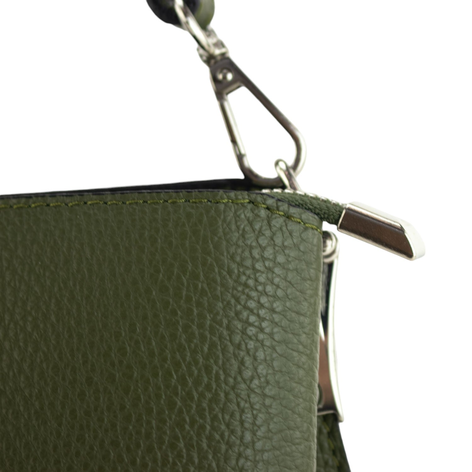 Bolso de Piel Pregato Eterea Verde oliva - KimondoShop