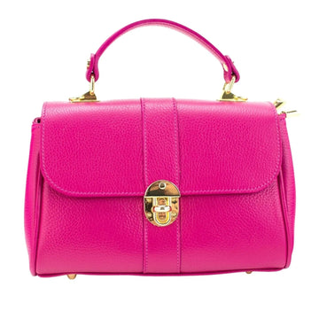 Bolso de Piel Pregato Idillio Fucsia - KimondoShop