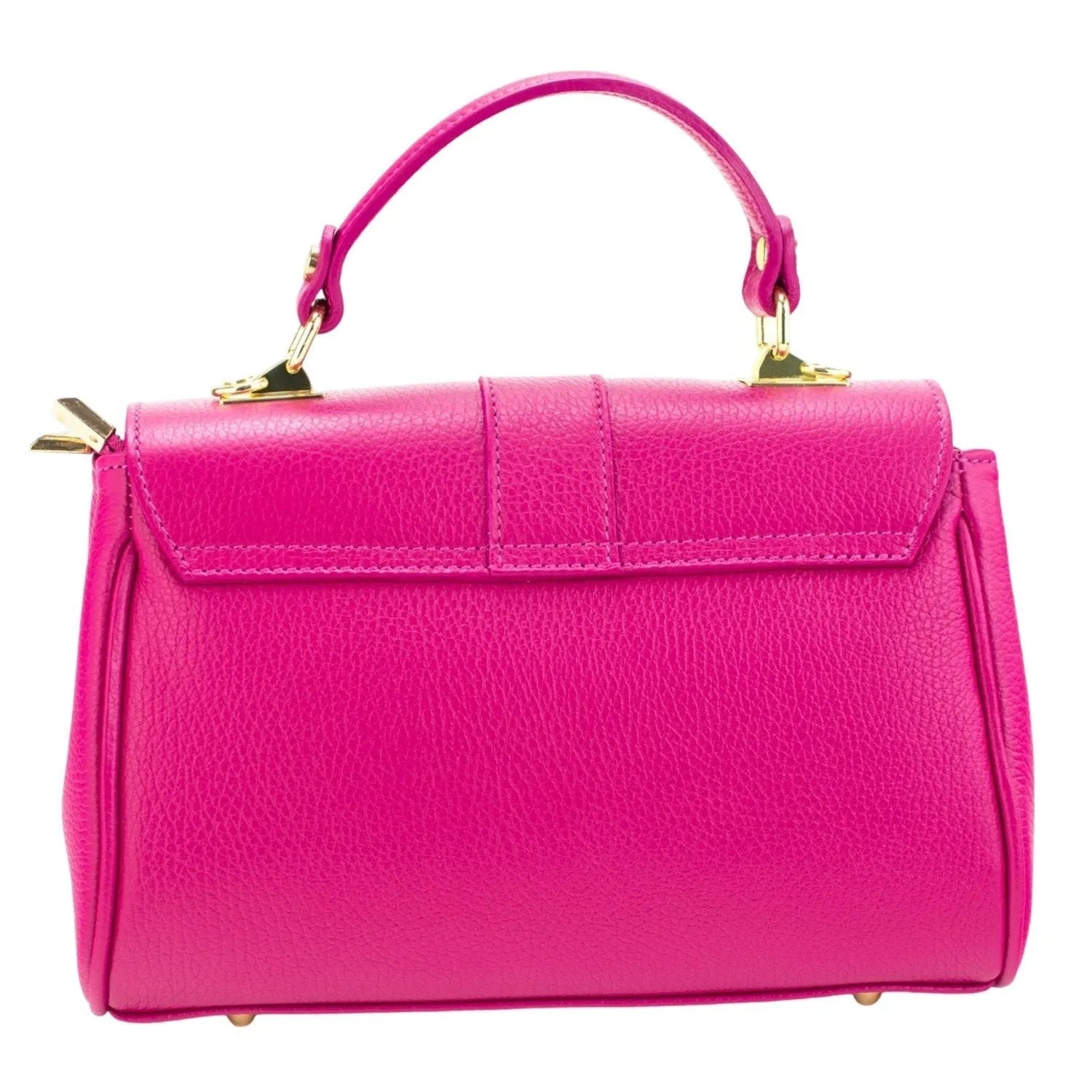 Bolso de Piel Pregato Idillio Fucsia - KimondoShop