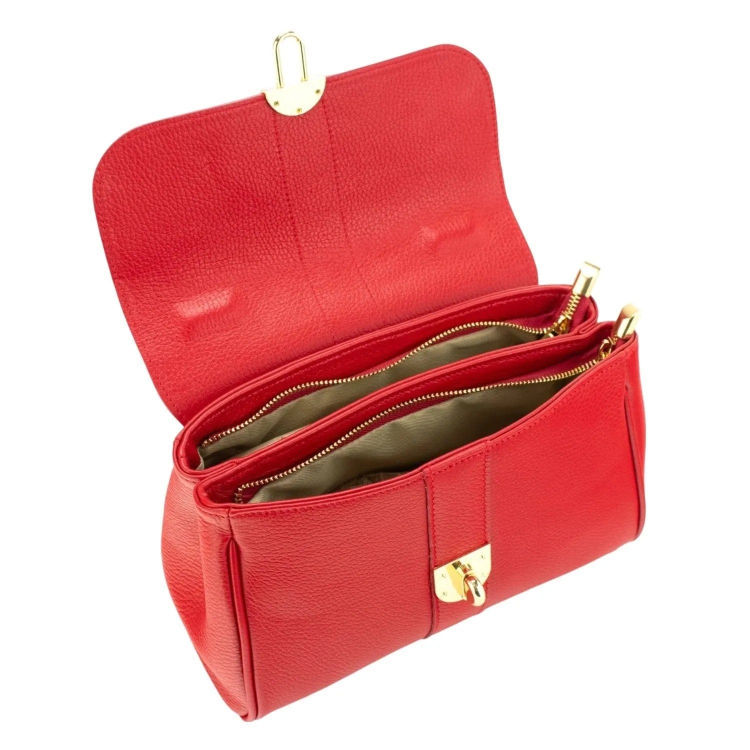 Bolso de Piel Pregato Idillio Rojo - KimondoShop