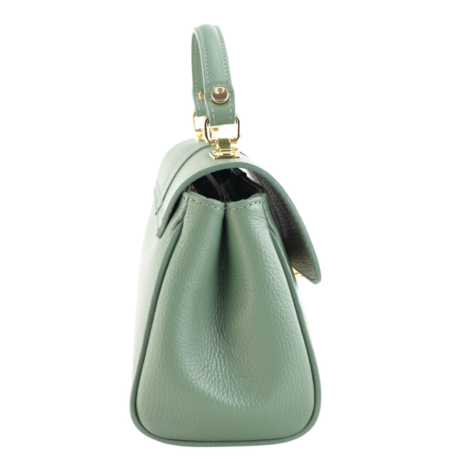 Bolso de Piel Pregato Idillio Verde Aguamarina - KimondoShop