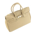 Bolso de Piel Pregato Juliette Taupe crema - KimondoShop