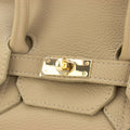 Bolso de Piel Pregato Juliette Taupe crema - KimondoShop