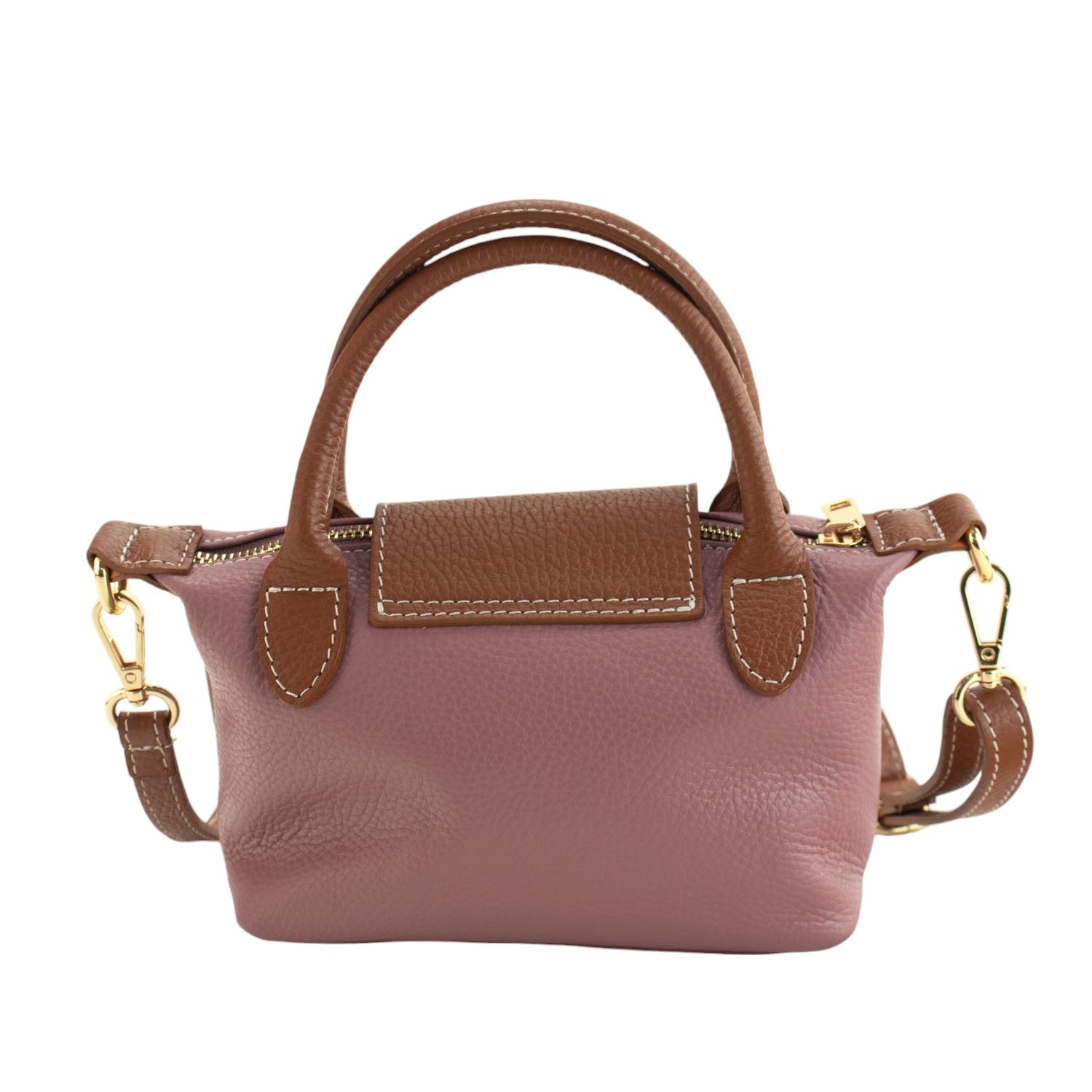 Bolso de Piel Pregato Piuma Rosa polvo - KimondoShop