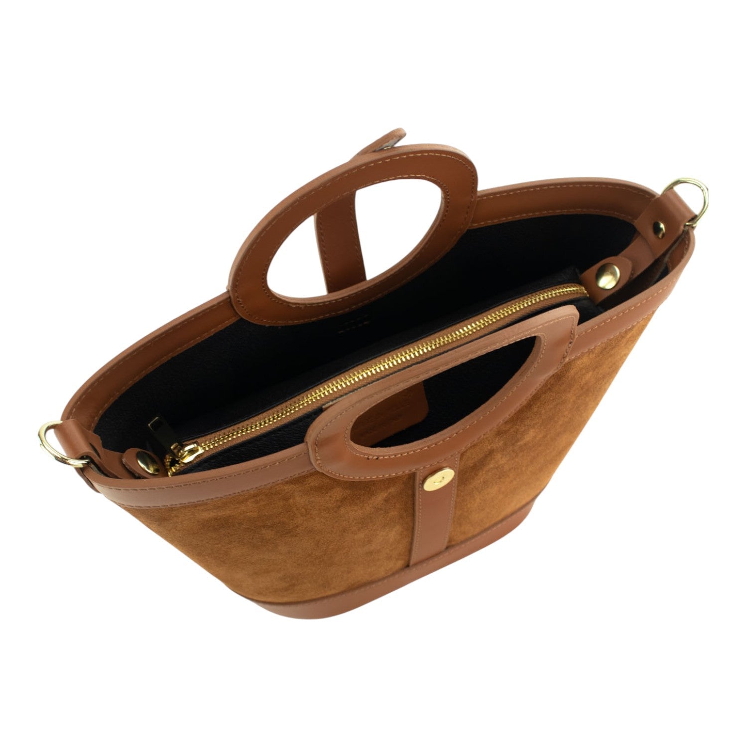 Bolso en piel Pregato Armonia Ante Camel - KimondoShop