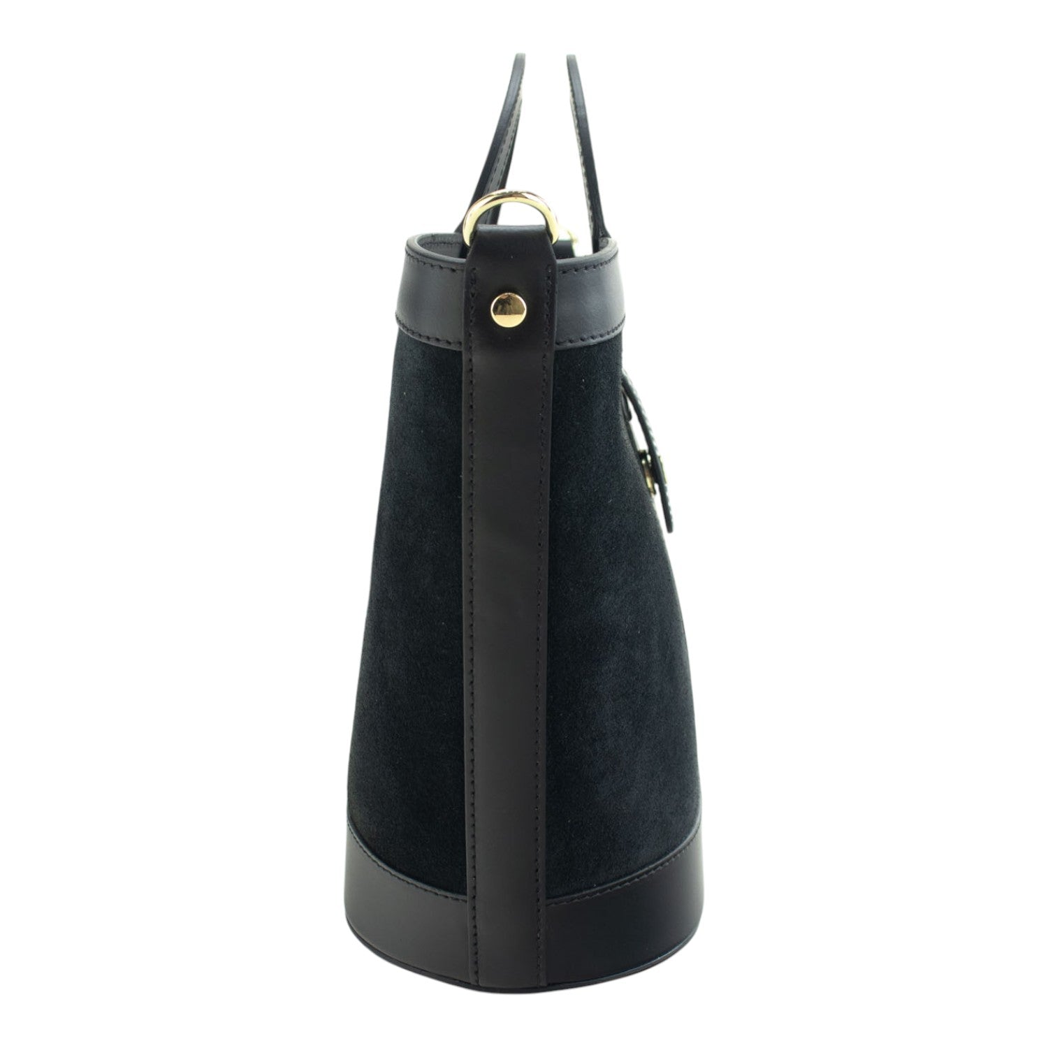 Bolso en piel Pregato Armonia Ante Negro - KimondoShop