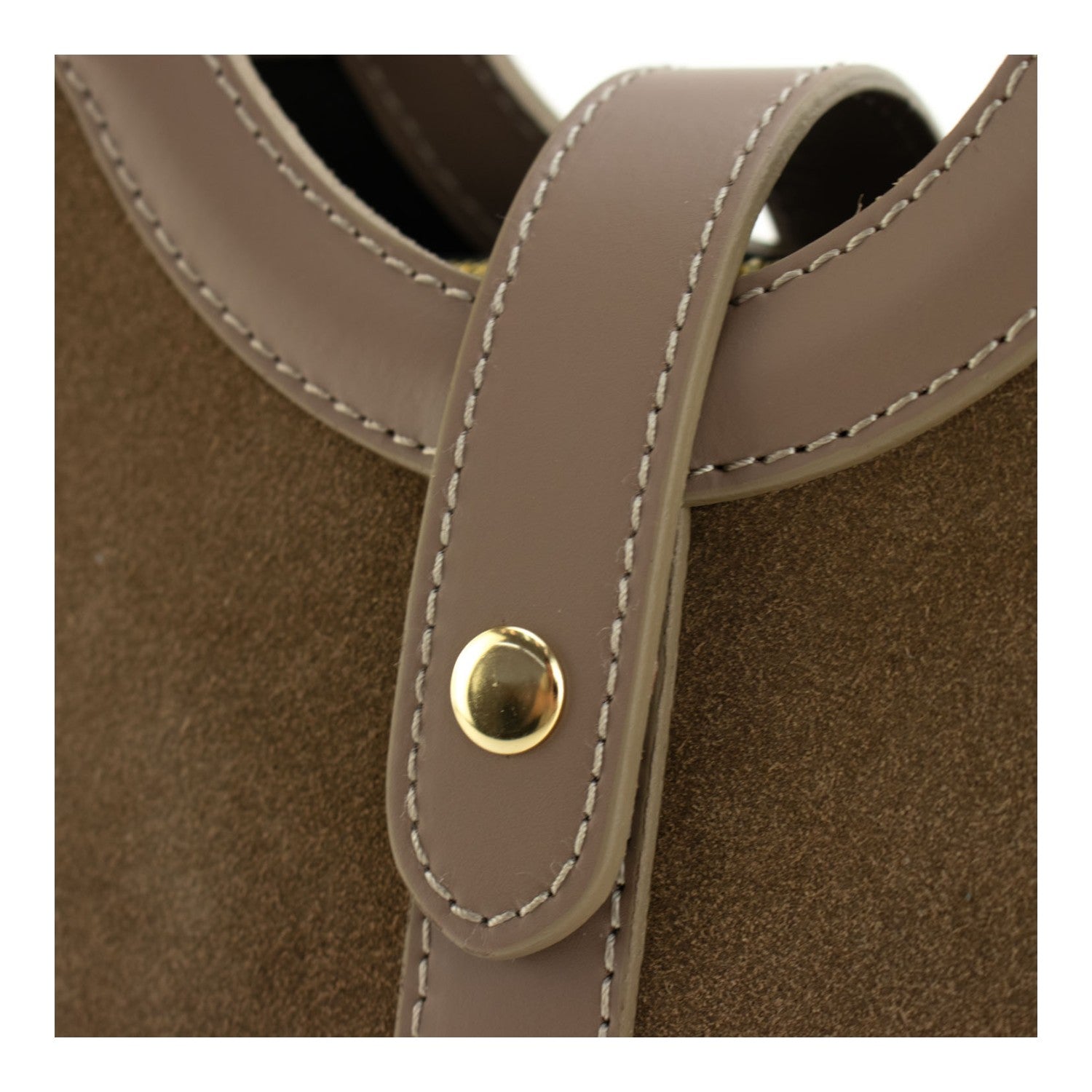 Bolso en piel Pregato Armonia Ante Taupe - KimondoShop