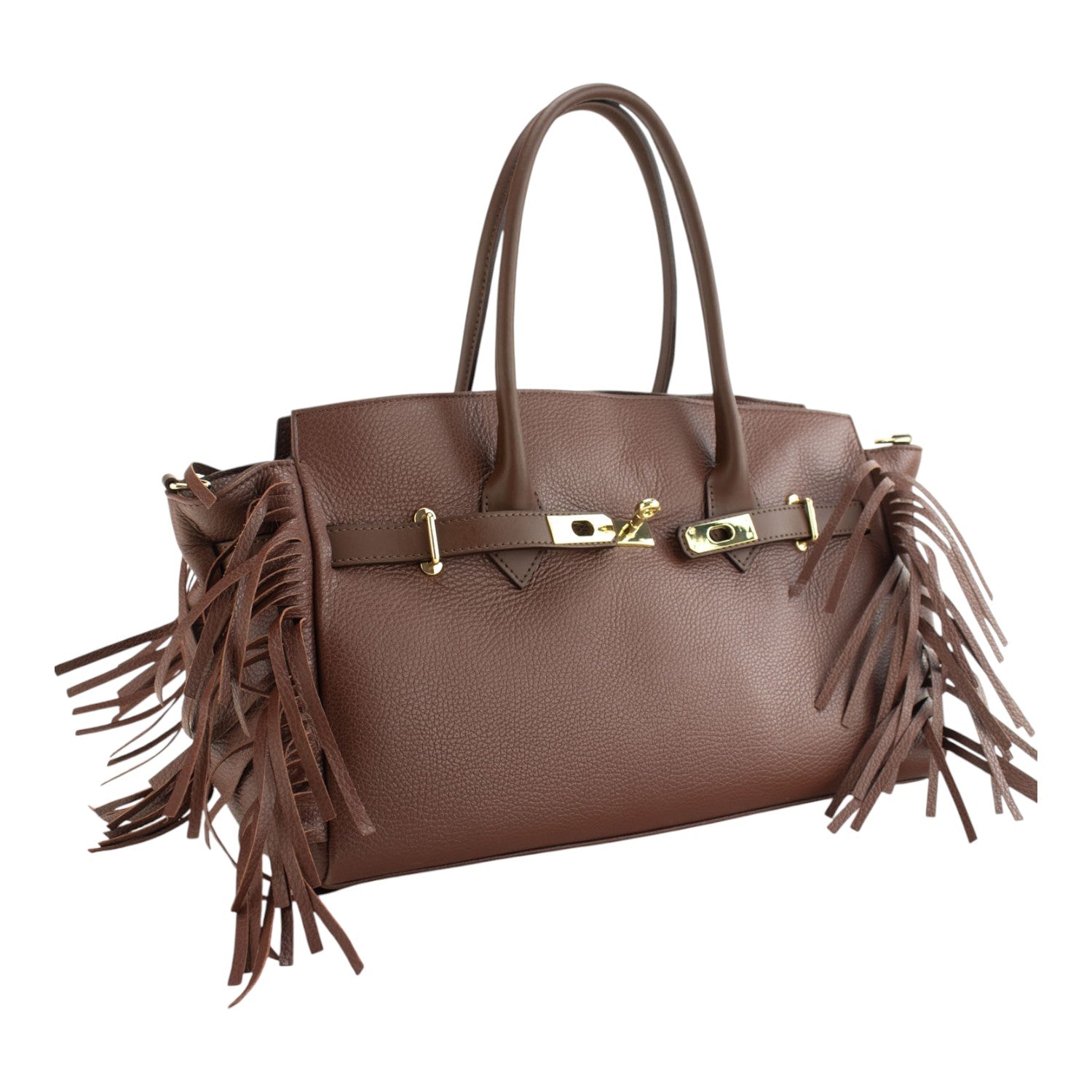 Bolso en piel Pregato Aurora Caramelo - KimondoShop