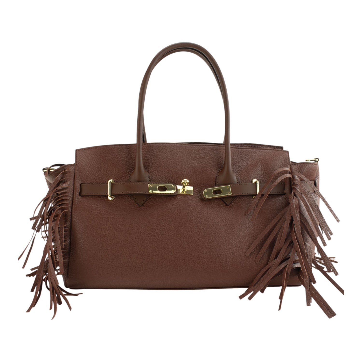 Bolso en piel Pregato Aurora Caramelo - KimondoShop