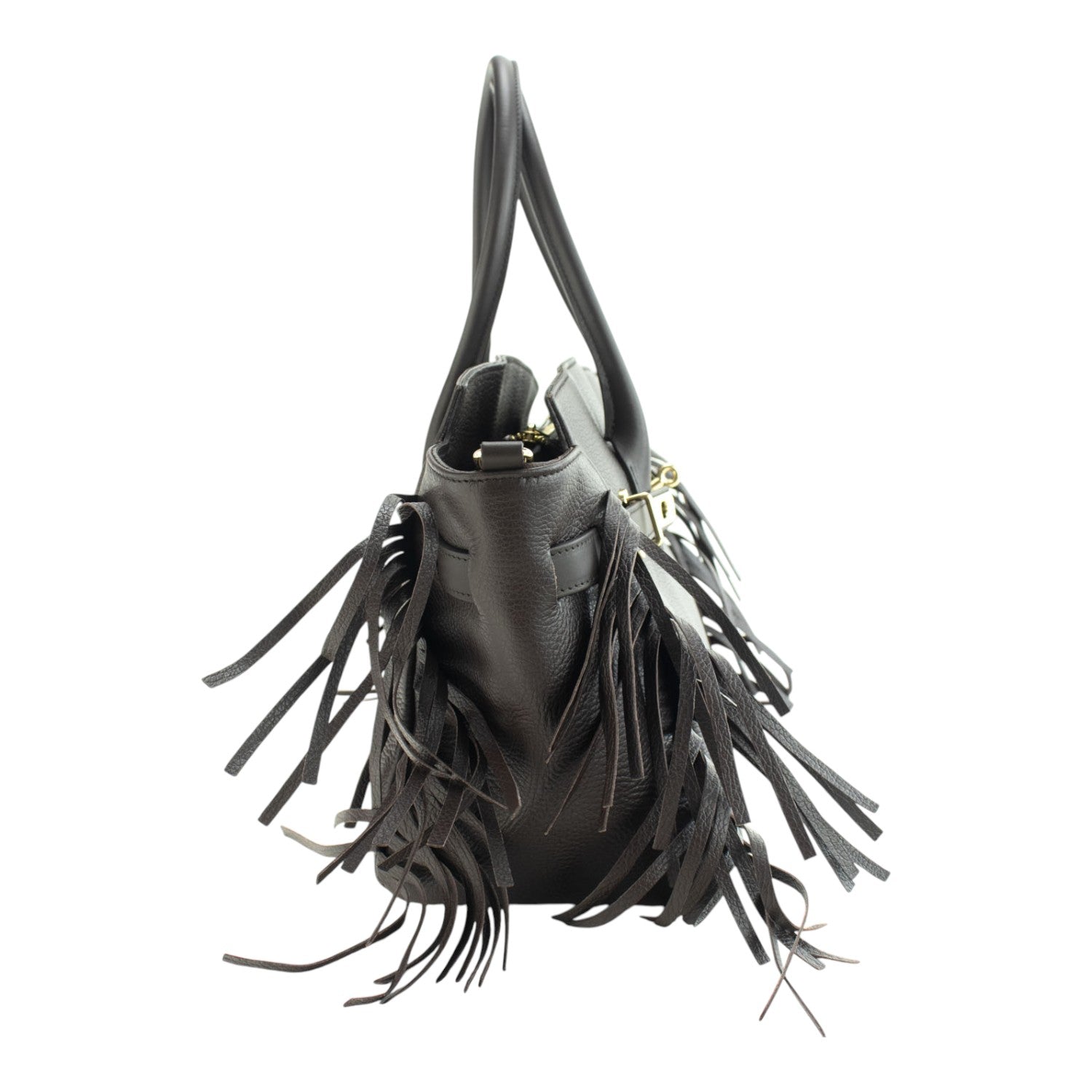 Bolso en piel Pregato Aurora Chocolate - KimondoShop