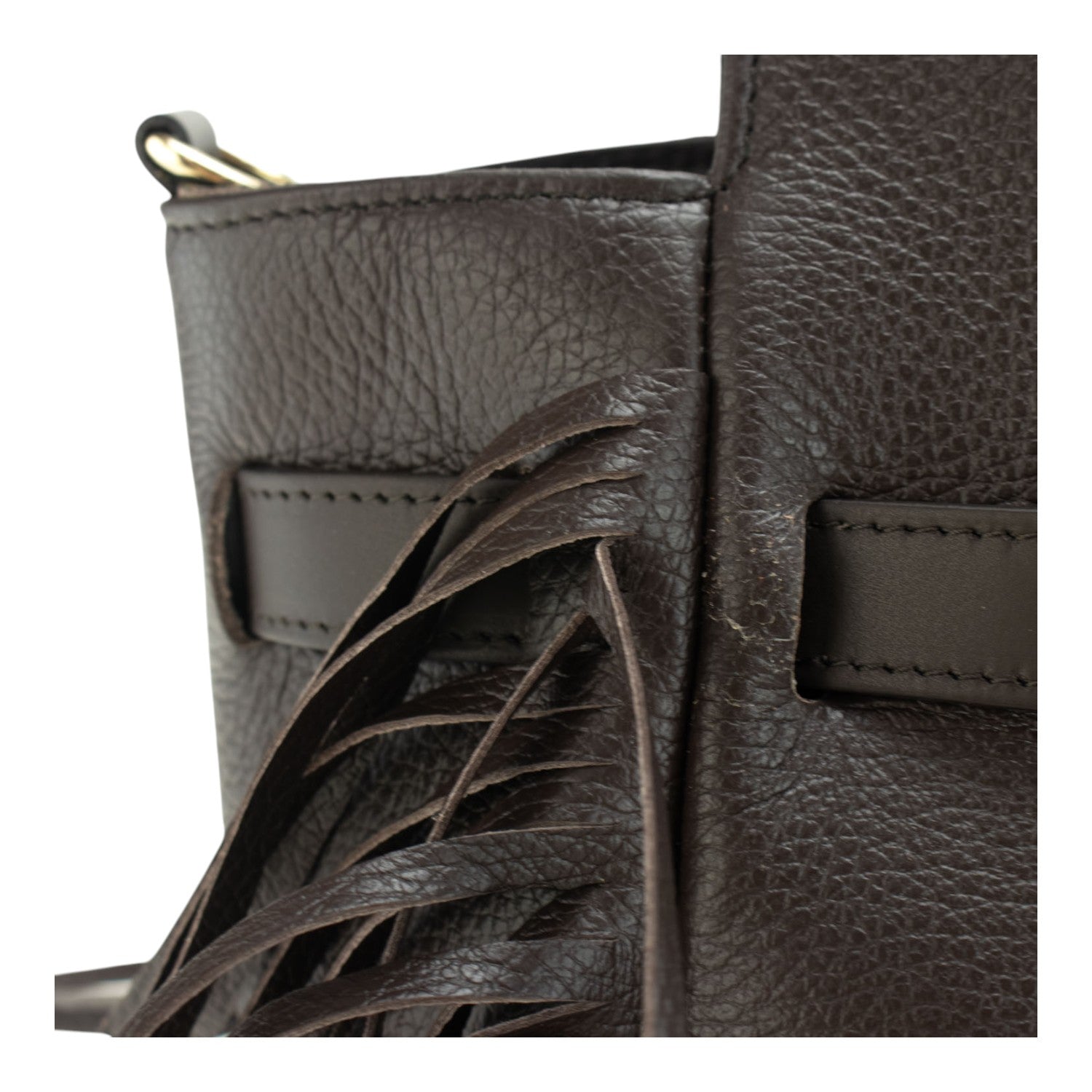 Bolso en piel Pregato Aurora Chocolate - KimondoShop