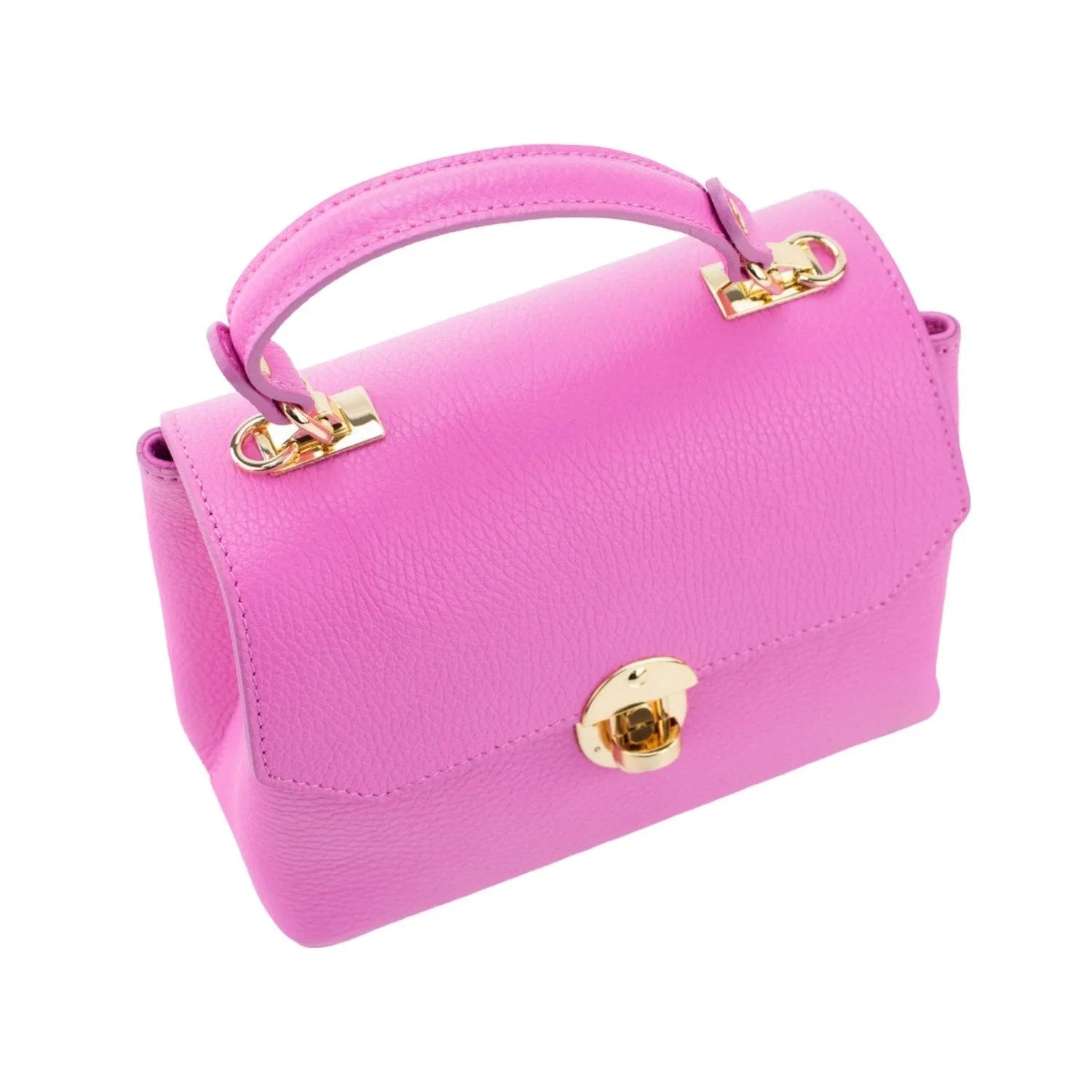 Bolso en Piel Pregato Carezza Rosa - KimondoShop