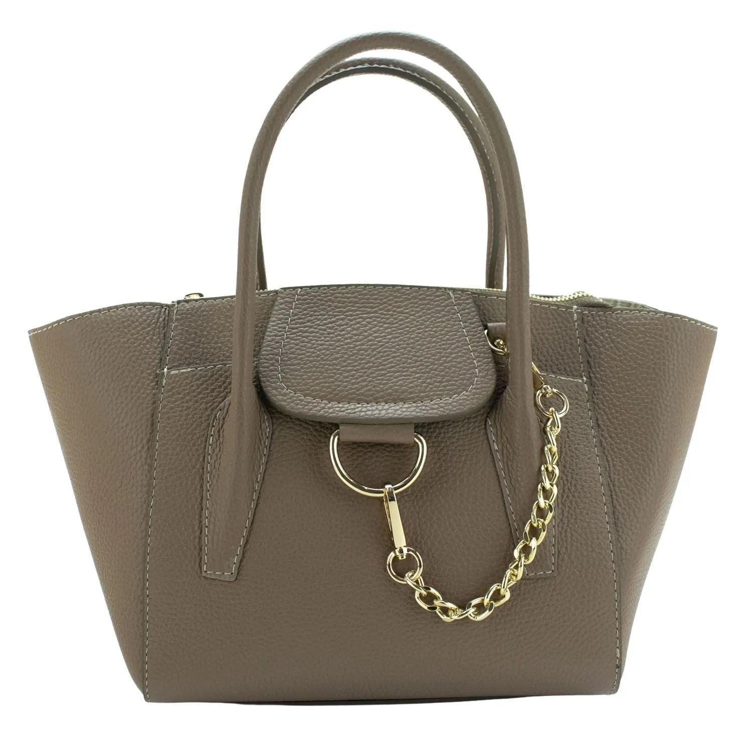 Bolso en Piel Pregato Catena Taupe - KimondoShop