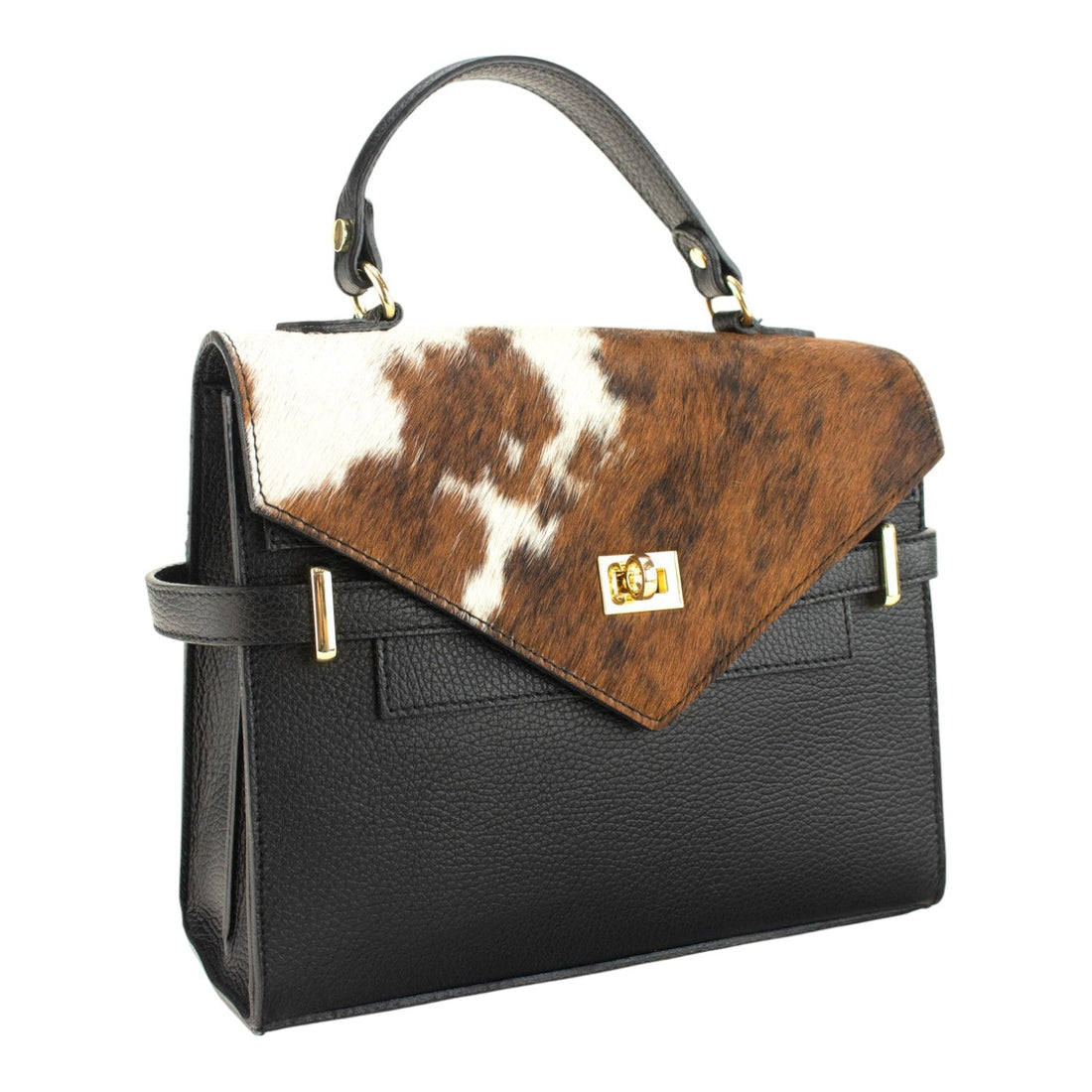 Bolso en piel Pregato Elara Premium Cow Brown - KimondoShop