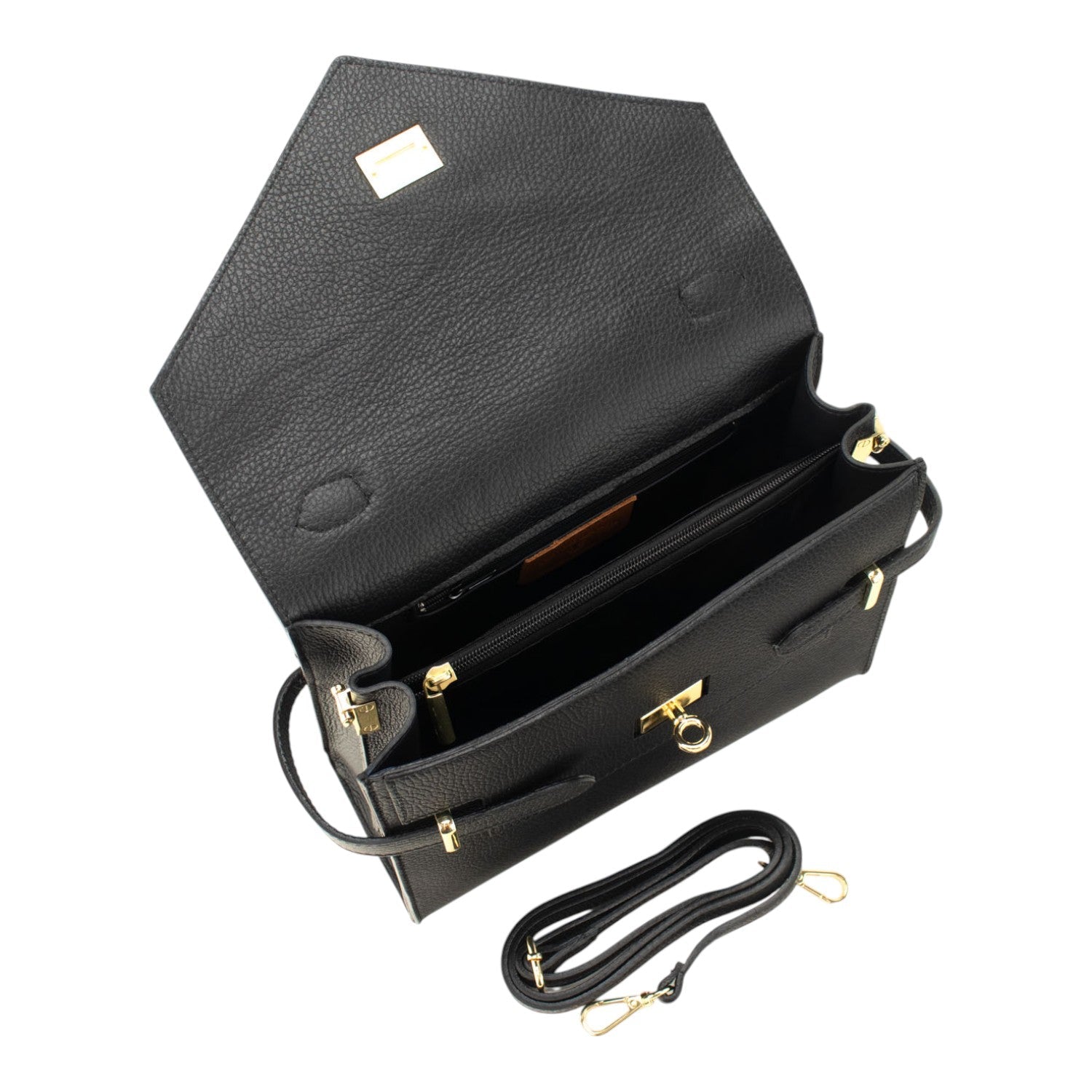 Bolso en piel Pregato Elara Premium Cow Brown - KimondoShop