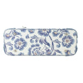 Bolso en piel Pregato Eleganza Flores azules Azulejo - KimondoShop
