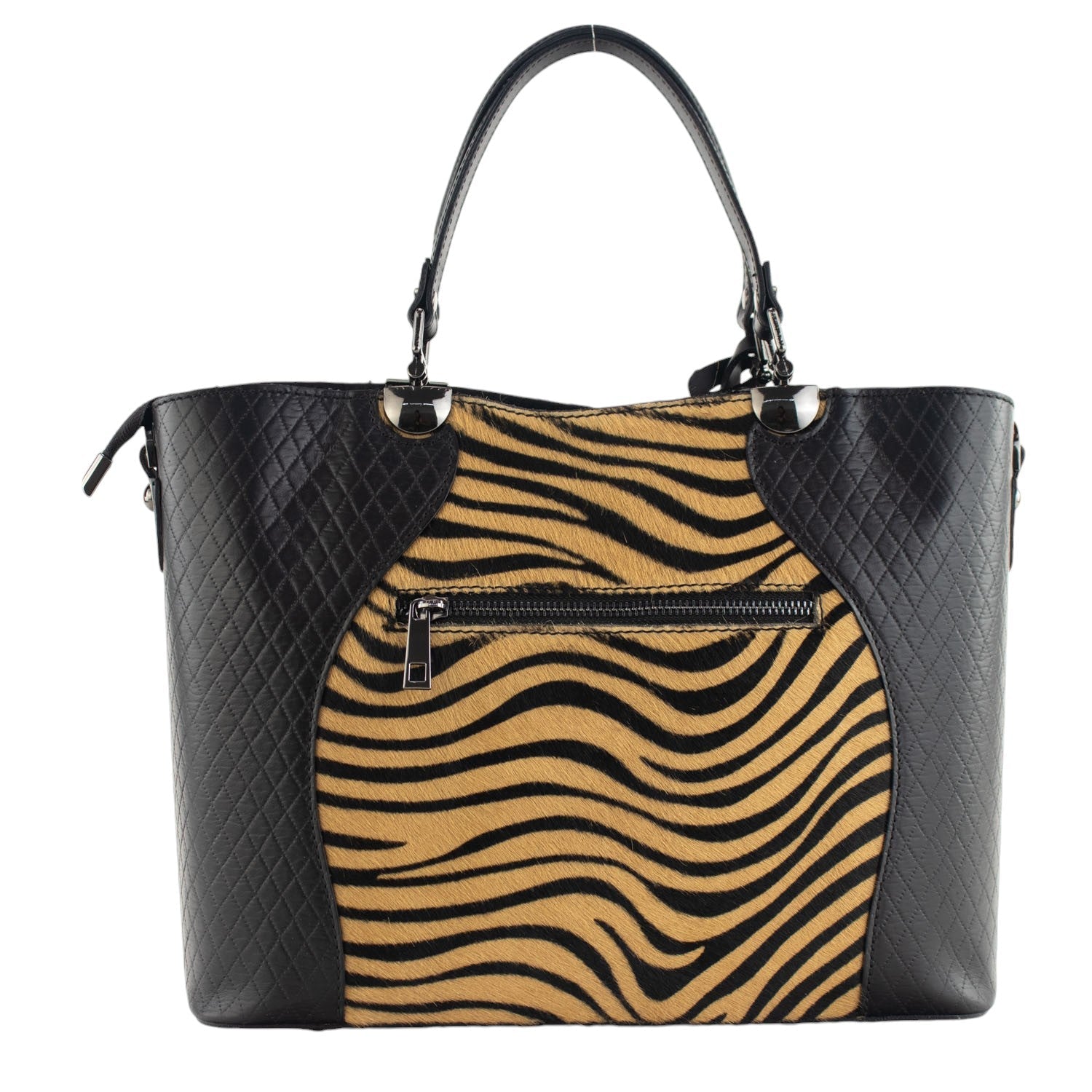 Bolso en piel Pregato Eleganza Li Tiger Hair - KimondoShop