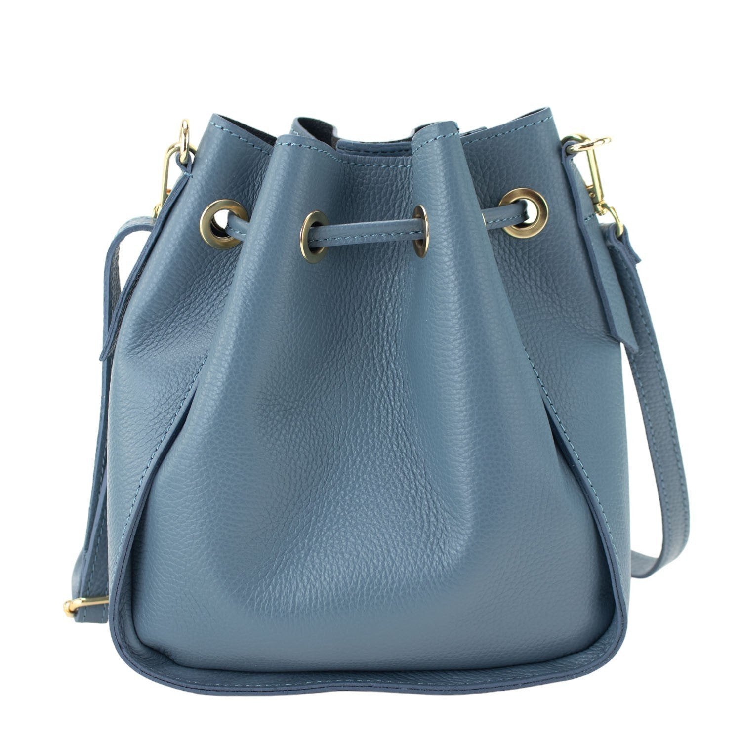 Bolso en Piel Pregato Laguna Azul cielo - KimondoShop