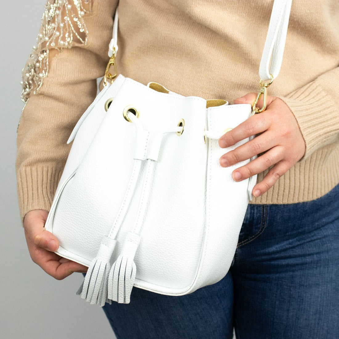 Bolso en Piel Pregato Laguna Blanco - KimondoShop