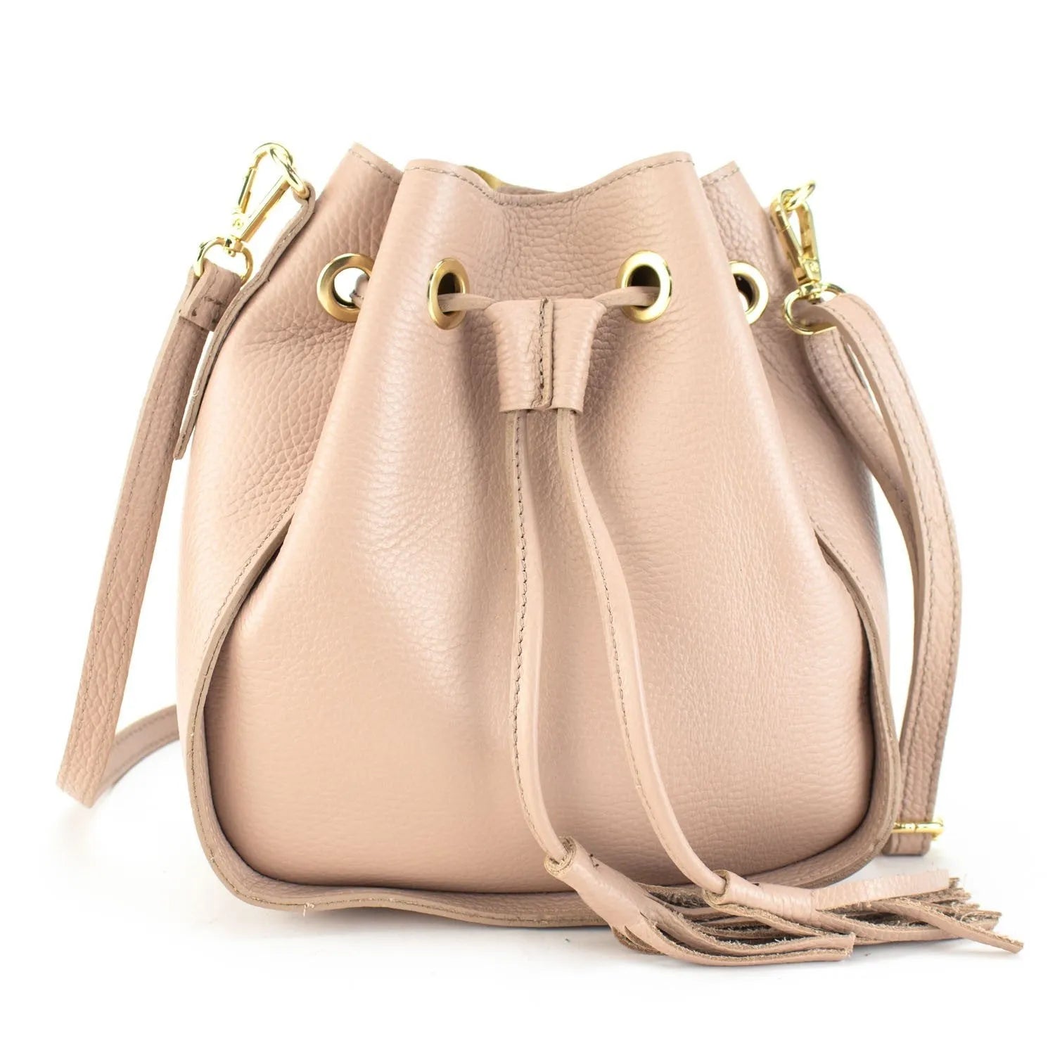 Bolso en Piel Pregato Laguna Nude - KimondoShop